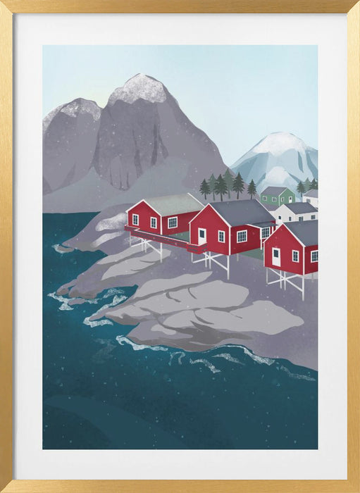 Norway Framed Art Modern Wall Decor