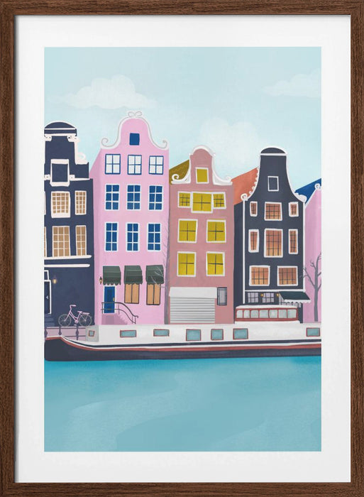 Amsterdam Framed Art Modern Wall Decor