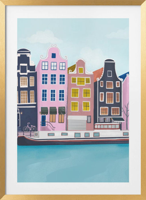 Amsterdam Framed Art Modern Wall Decor