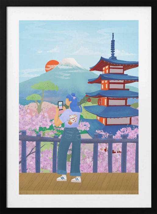 Japan Framed Art Modern Wall Decor