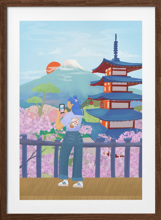 Japan Framed Art Modern Wall Decor