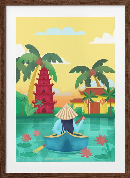 Vietnam Framed Art Modern Wall Decor