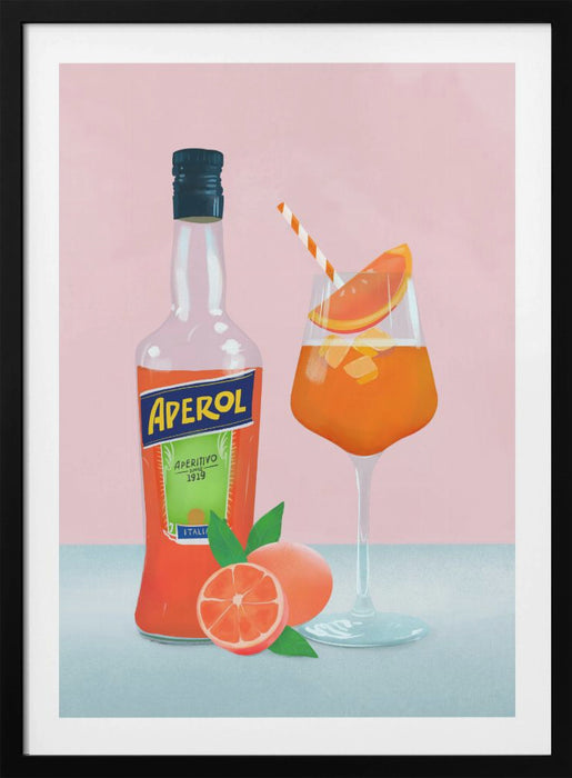 Aperol Spritz Framed Art Wall Decor