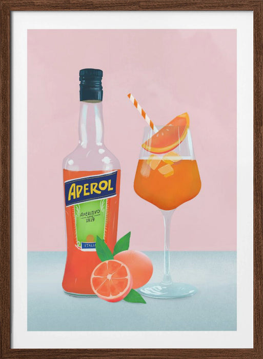 Aperol Spritz Framed Art Wall Decor