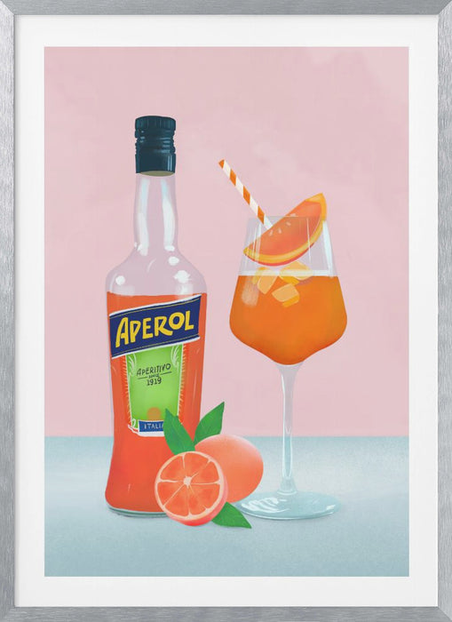 Aperol Spritz Framed Art Wall Decor