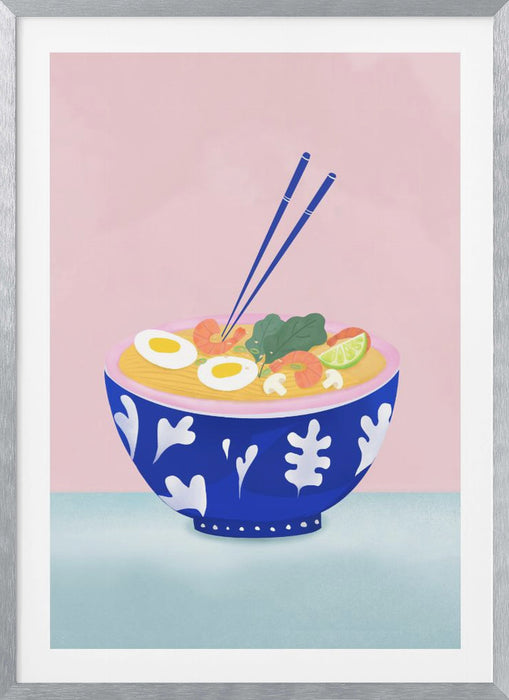 Ramen Bowl Framed Art Modern Wall Decor