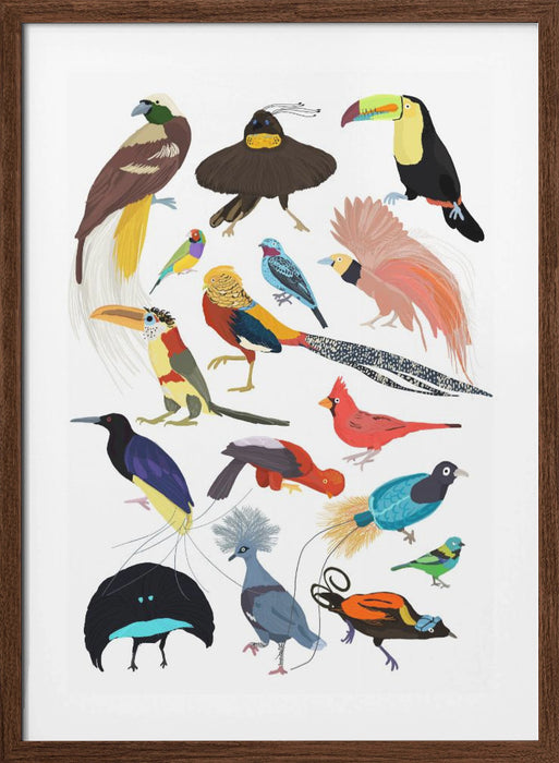 Birds of Paradise Framed Art Wall Decor