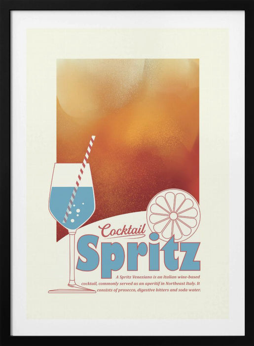 Aperol Spritz print Framed Art Wall Decor