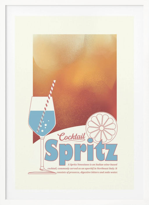 Aperol Spritz print Framed Art Wall Decor