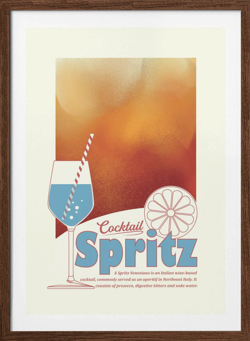 Aperol Spritz print Framed Art Wall Decor