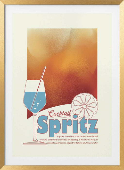 Aperol Spritz print Framed Art Wall Decor