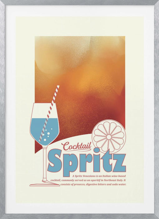 Aperol Spritz print Framed Art Wall Decor