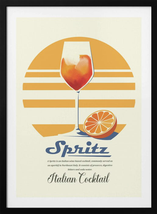 Spritz summer print Framed Art Wall Decor