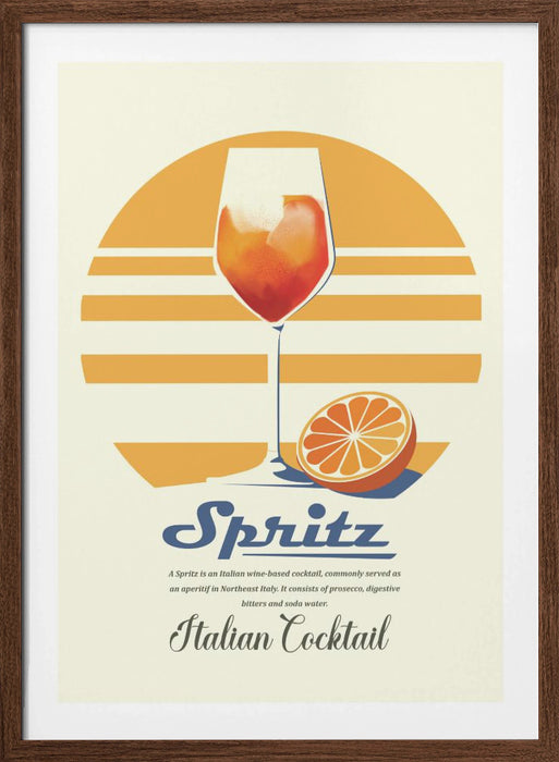 Spritz summer print Framed Art Wall Decor