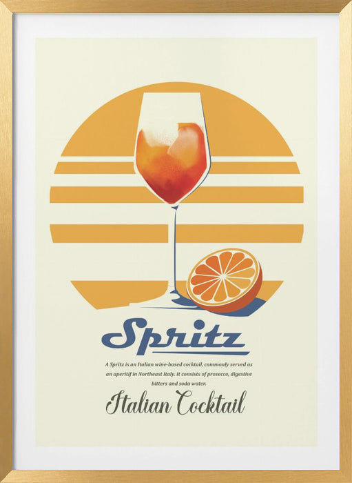 Spritz summer print Framed Art Wall Decor