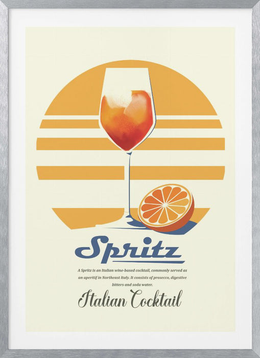 Spritz summer print Framed Art Wall Decor