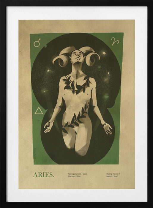 Aries print Framed Art Wall Decor