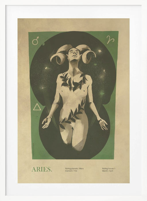 Aries print Framed Art Wall Decor