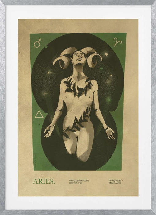 Aries print Framed Art Wall Decor