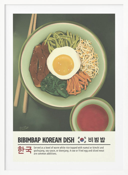 Bibimbap Framed Art Wall Decor