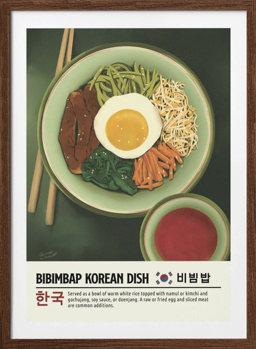 Bibimbap Framed Art Wall Decor