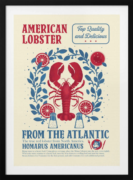 Lobster kitchen print Framed Art Wall Decor