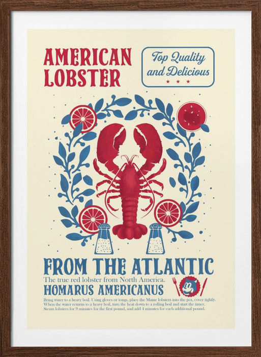 Lobster kitchen print Framed Art Wall Decor