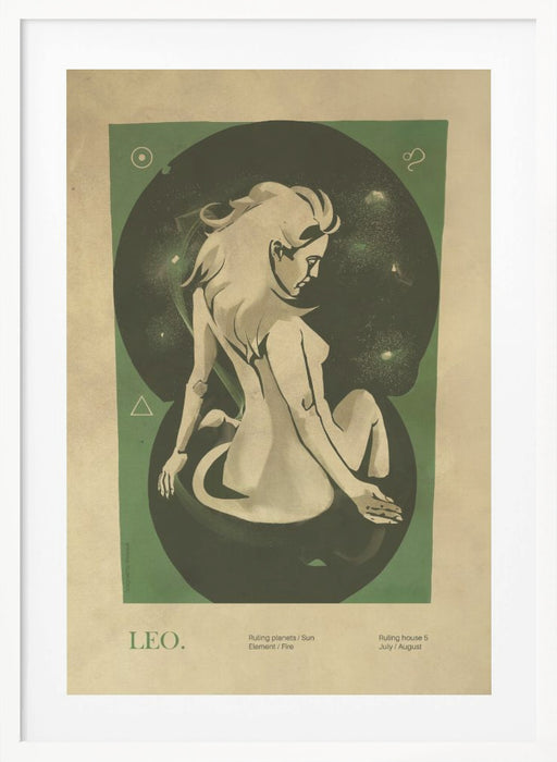 Leo print Framed Art Wall Decor