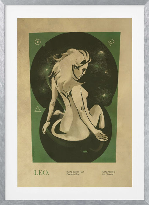 Leo print Framed Art Wall Decor