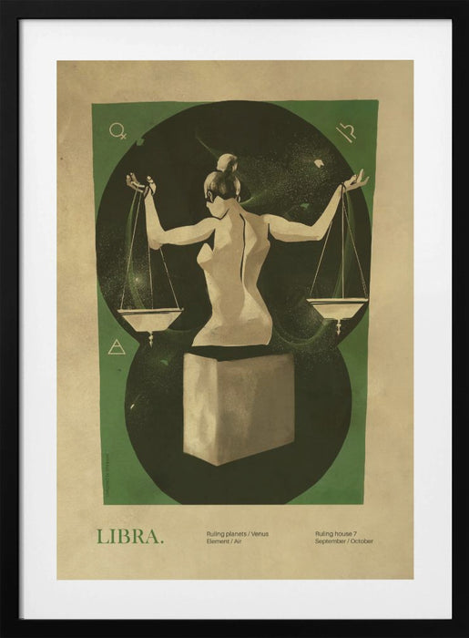 Libra print Framed Art Wall Decor