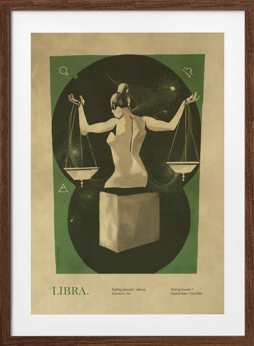 Libra print Framed Art Wall Decor