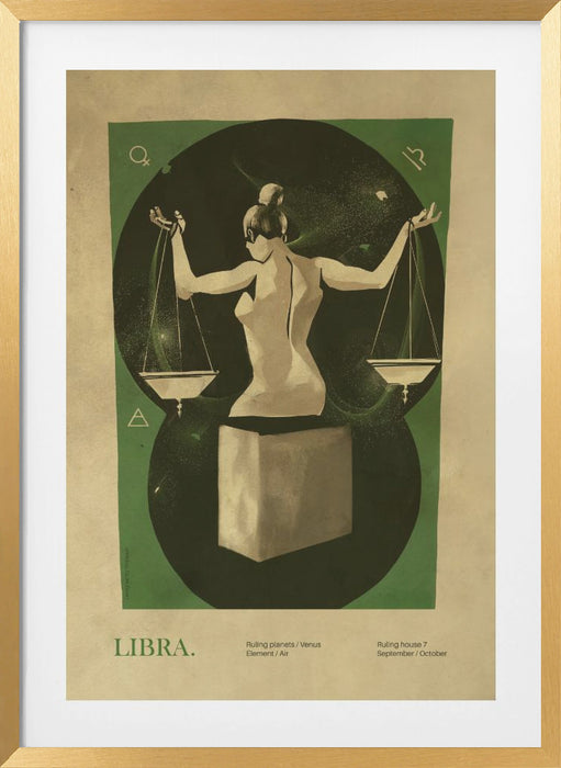 Libra print Framed Art Wall Decor