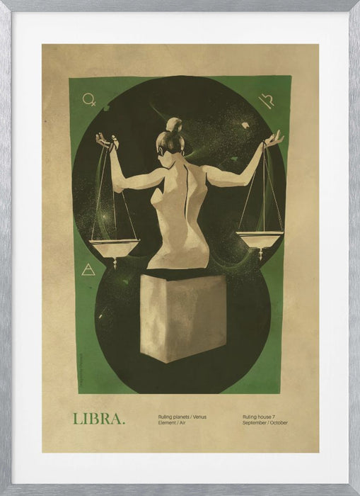 Libra print Framed Art Wall Decor