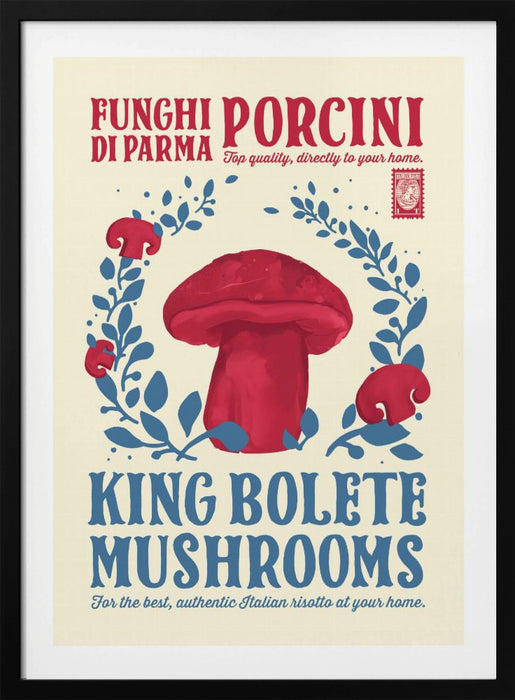 Porcini kitchen print Framed Art Wall Decor