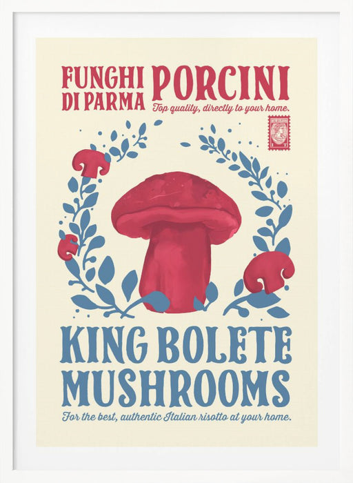 Porcini kitchen print Framed Art Wall Decor