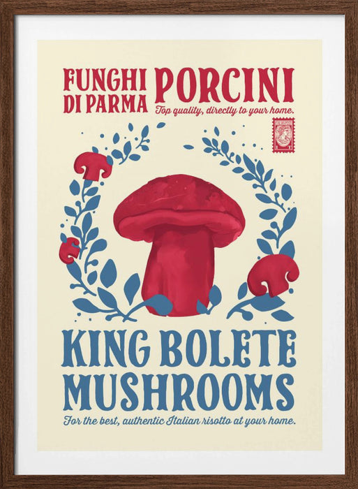 Porcini kitchen print Framed Art Wall Decor