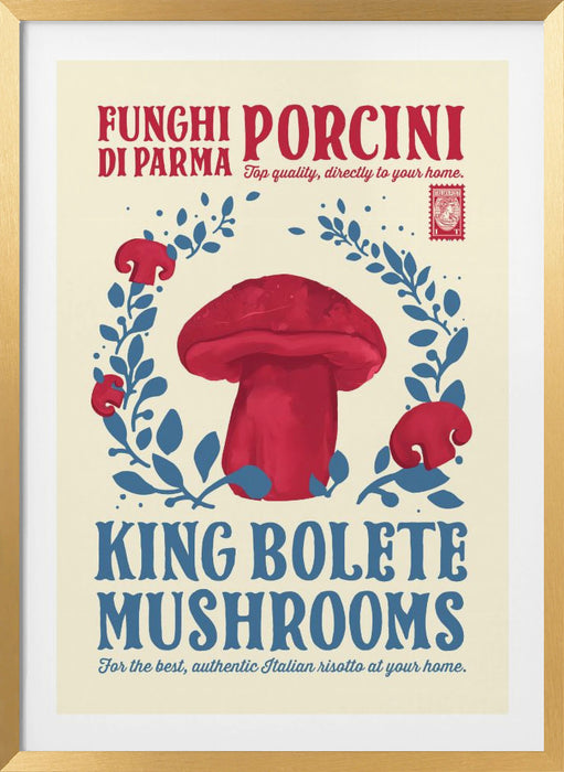 Porcini kitchen print Framed Art Wall Decor