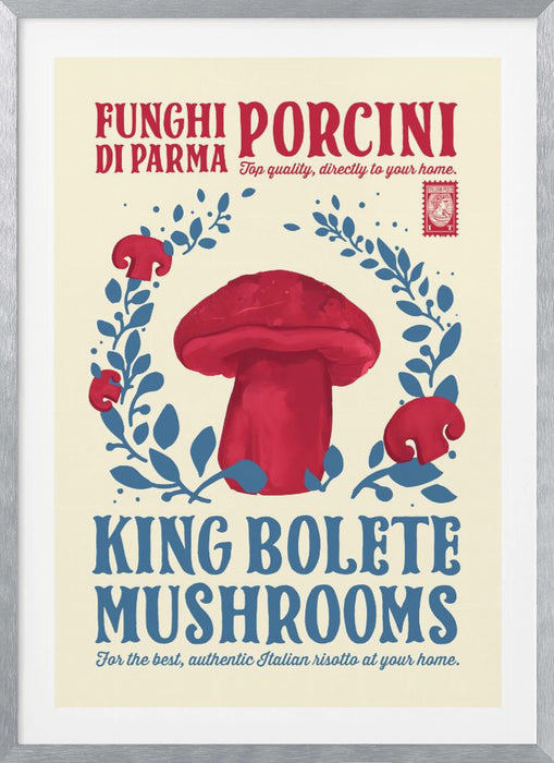 Porcini kitchen print Framed Art Wall Decor