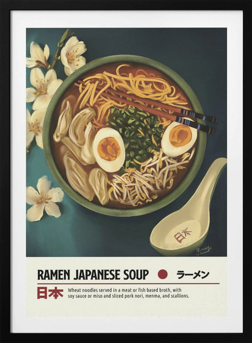 Ramen Framed Art Wall Decor