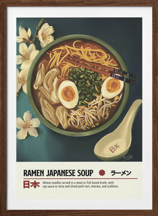 Ramen Framed Art Wall Decor