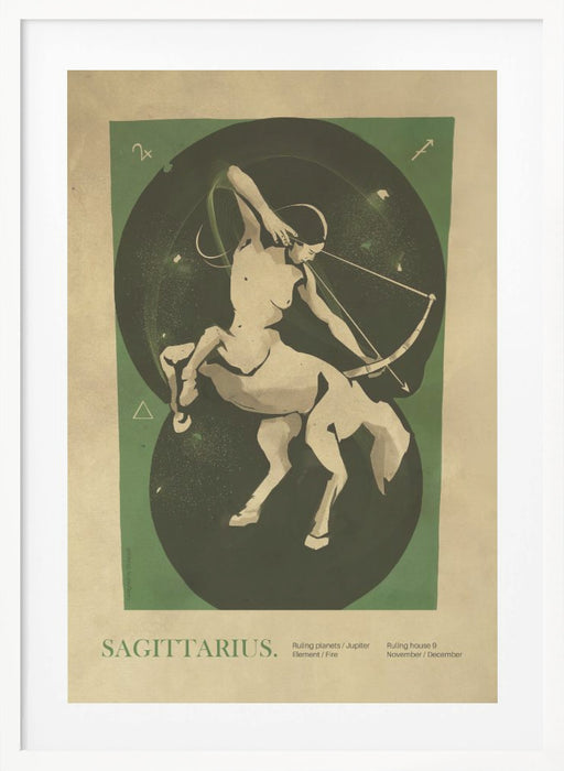 Sagitarius print Framed Art Wall Decor