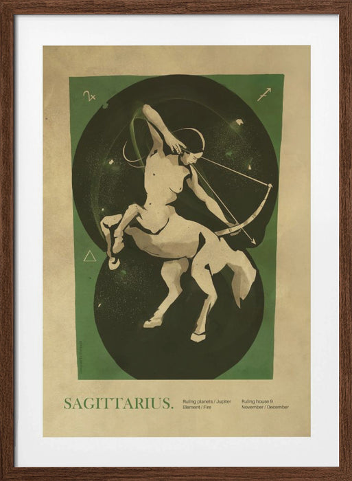 Sagitarius print Framed Art Wall Decor