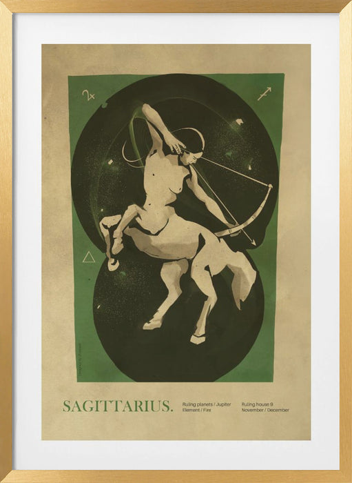 Sagitarius print Framed Art Wall Decor