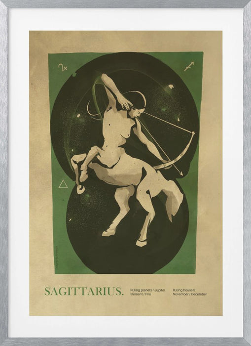 Sagitarius print Framed Art Wall Decor