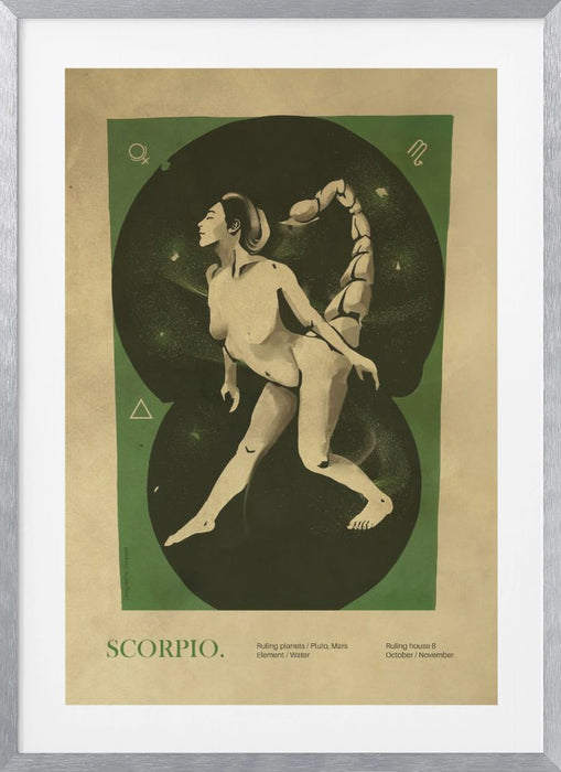 Scorpio print Framed Art Wall Decor