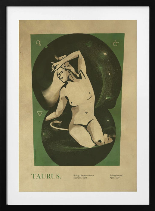 Taurus print Framed Art Wall Decor