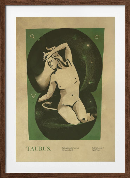 Taurus print Framed Art Wall Decor