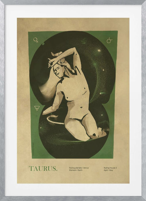 Taurus print Framed Art Wall Decor