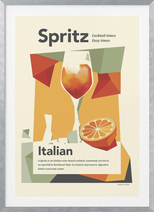 Aperol spritz print Framed Art Modern Wall Decor