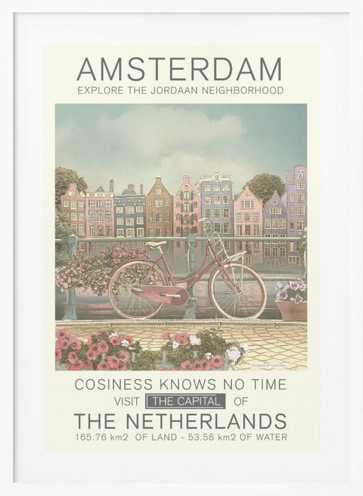 Amsterdam print Framed Art Modern Wall Decor